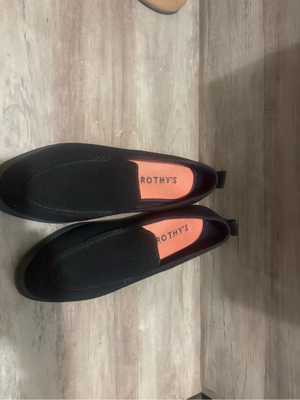 Rothy’s The Lug Loafer EUC Onyx Black